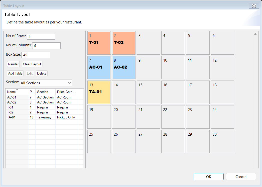 Interactive Table Designer Frame in Desktop RCP